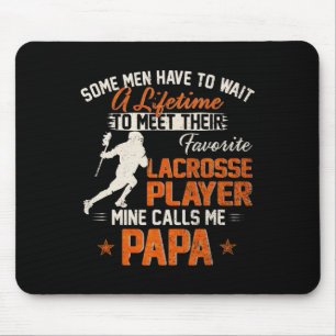 Mein Lieblings-Lacrosse-Spieler ruft mich Papa Fun Mousepad