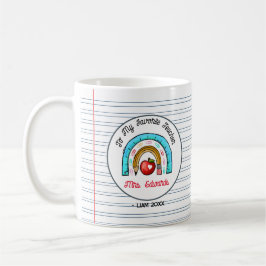 Mein Lieblings-Lehrer Rainbow-Notebook-Name Kaffeetasse