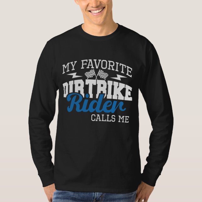 Mein Lieblings-Motorradfahrer nennt mich Mama - MX T-Shirt (Vorderseite)