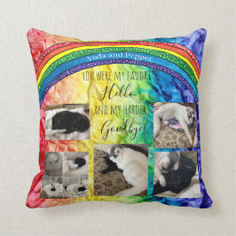 Mein Lieblings-Pet Memorial FOTO Throw Kissen