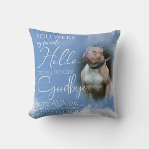Mein Lieblings-Pet Memorial Ihr FOTO Kissen