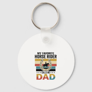 Mein Lieblings-Pferdereiter nennt mich Dad Shirt D Schlüsselanhänger