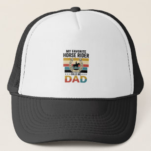 Mein Lieblings-Pferdereiter nennt mich Dad Shirt D Truckerkappe