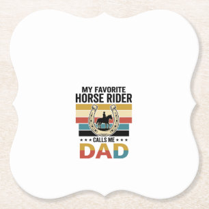 Mein Lieblings-Pferdereiter nennt mich Dad Shirt D Untersetzer