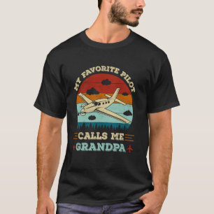 mein Lieblings-Pilot nennt mich Opa lustiger Pilot T-Shirt
