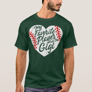 Mein Lieblings-Player nennt mich Gigi Baseball Hea T-Shirt