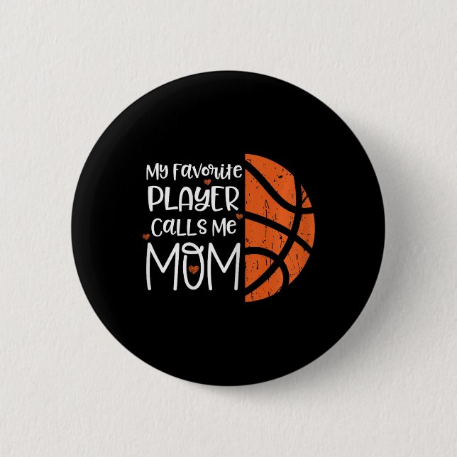 Mein Lieblings-Player ruft mich Mama auf Bysketbyl Button (Vorderseite)