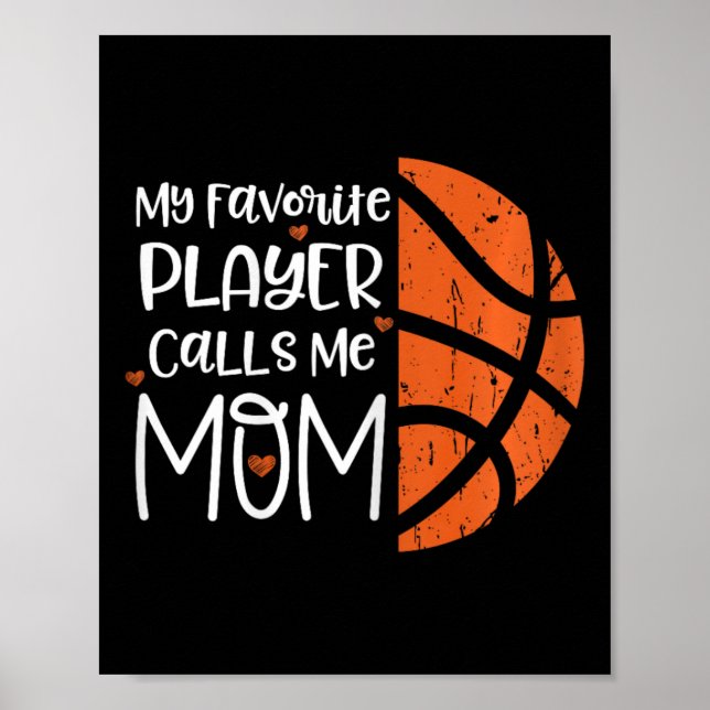 Mein Lieblings-Player ruft mich Mama auf Bysketbyl Poster (Vorne)