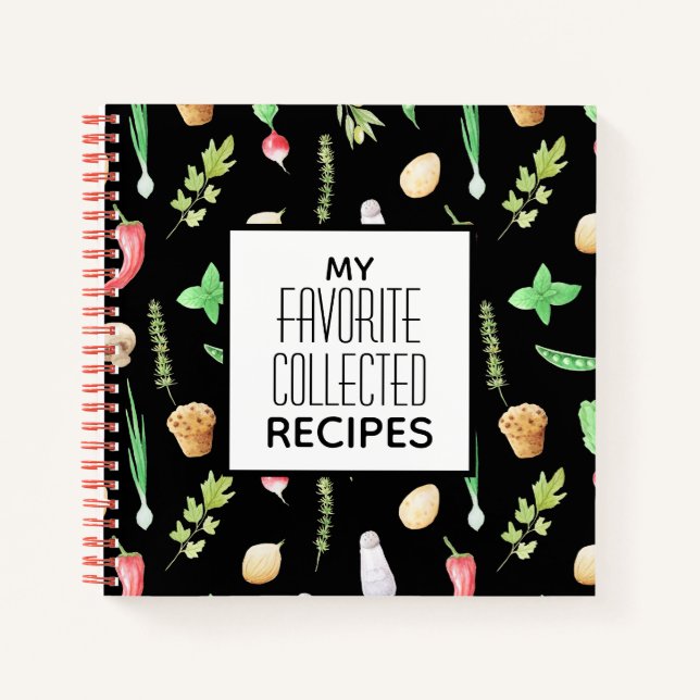 Mein Lieblings-Rezept-Journal Notizbuch (Vorderseite)