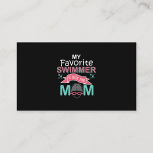 Mein Lieblings-Schwimmer nennt mich Mama Funny Sch Visitenkarte