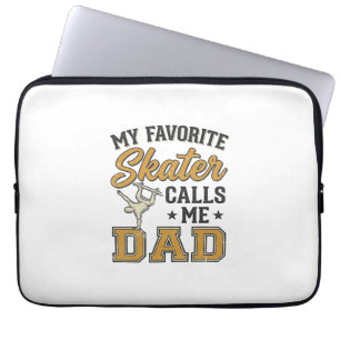 Mein Lieblings-Skater nennt mich Dad Vintage-Shirt Laptopschutzhülle