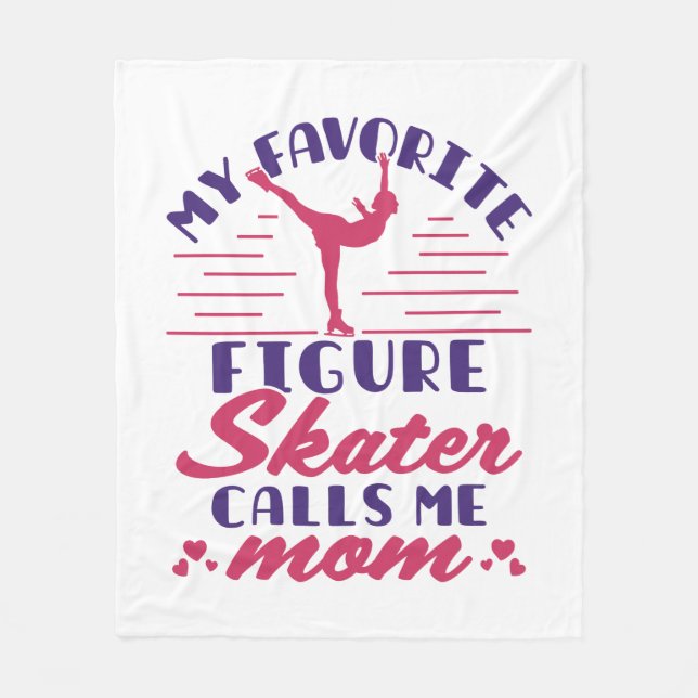 Mein Lieblings-Skater ruft Mama auf Fleecedecke (Vorderseite)