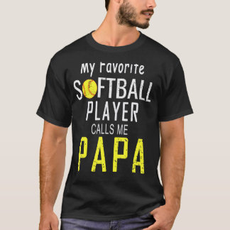 Mein Lieblings-Softball-Spieler nennt mich Papa Va T-Shirt