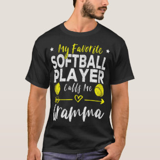 Mein Lieblings-Softballspieler nennt mich Oma Soft T-Shirt