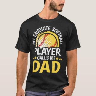 Mein Lieblings-Softballspieler nennt mich Papa Lus T-Shirt