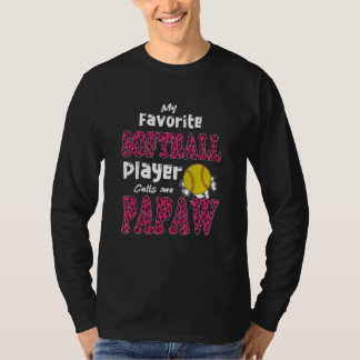 Mein Lieblings-Softballspieler nennt mich Papaw-Vä T-Shirt