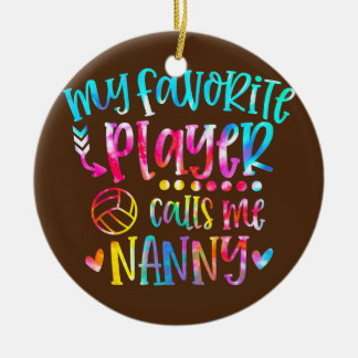 Mein Lieblings-Spieler nennt mich Gruschball Keramik Ornament