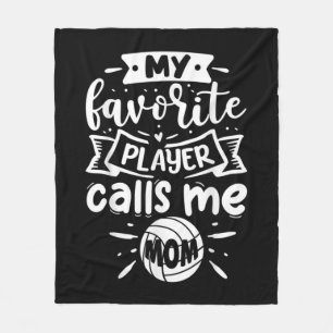 Mein Lieblings-Spieler nennt mich Mama Volleyball Fleecedecke