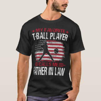 Mein Lieblings-T-Ball-Spieler nennt mich VATER im T-Shirt