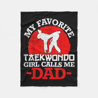 Mein Lieblings-Taekwondo-Mädchen nennt mich Dad - Fleecedecke