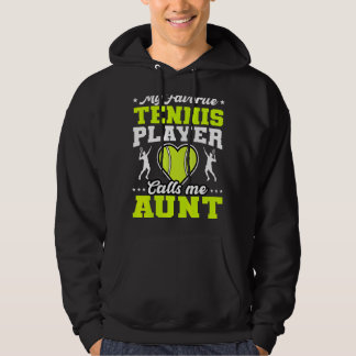Mein Lieblings-Tennisspieler nennt mich Tante Mutt Hoodie
