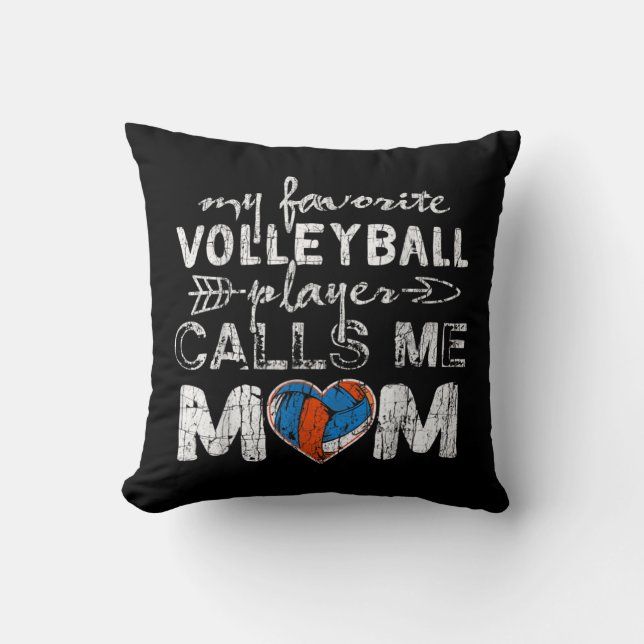 Mein Lieblings-Volleyball-Spieler nennt mich Mama  Kissen (Vorderseite)