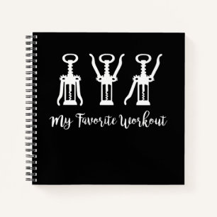 Mein Lieblings-Workout Wein Lover Gefallen an der Notizbuch