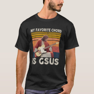 Mein Lieblingsakkord ist Gsus Jesus Retro Jesus Sp T-Shirt