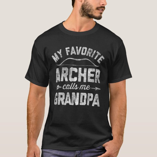 Mein Lieblingsarcher nennt mich Großvatervater T-Shirt (Vorderseite)