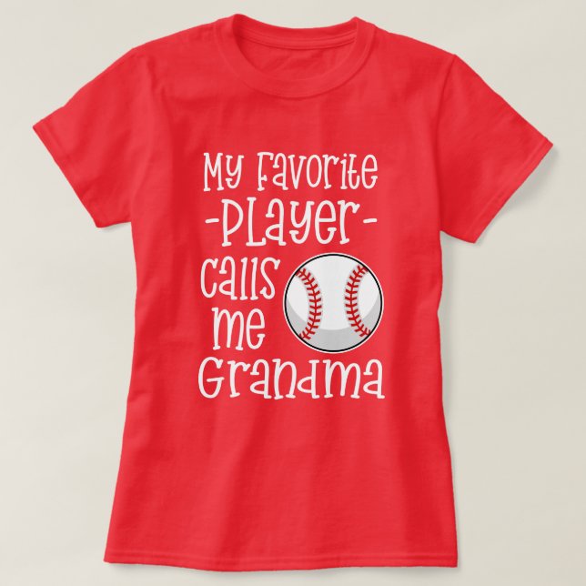 Mein LieblingsBaseball-Spieler ruft mich T-Shirt (Design vorne)