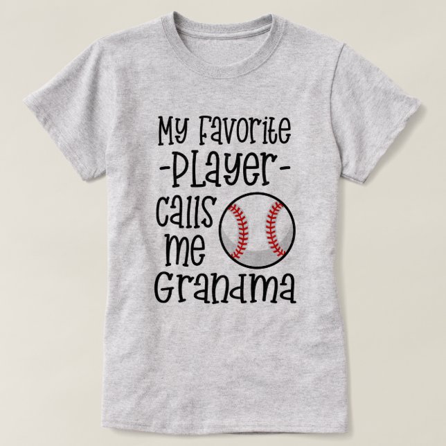 Mein LieblingsBaseball-Spieler ruft mich T-Shirt (Design vorne)