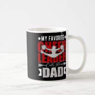Mein Lieblingscheerleader nennt mich Dad Cheer Dad Kaffeetasse