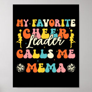 Mein Lieblingscheerleader nennt mich Mema Cheerlea Poster