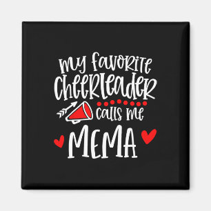 Mein Lieblingscheerleader nennt mich Mema Lustiger Magnet
