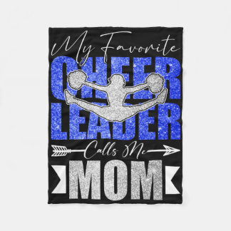 Mein Lieblingscheerleader nennt mich Mom Cheer Mom Fleecedecke