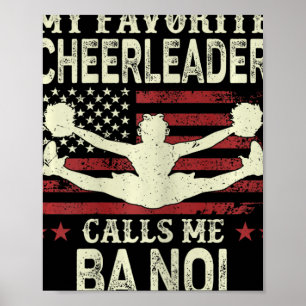 Mein Lieblingscheerleader nennt mich Noi Us Flagge Poster