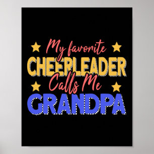 Mein Lieblingscheerleader nennt mich Opa Cheerlead Poster