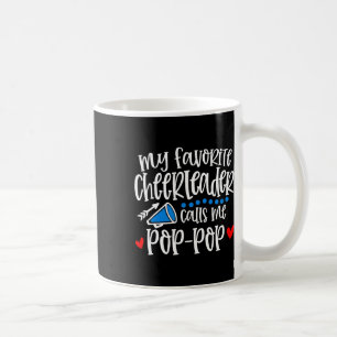 Mein Lieblingscheerleader nennt mich Pop-Pop lusti Kaffeetasse