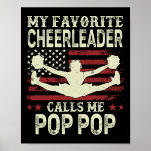 Mein Lieblingscheerleader nennt mich Pop Pop Us Fl Poster
