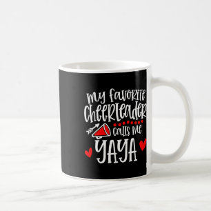 Mein Lieblingscheerleader nennt mich Yaya Lustiger Kaffeetasse
