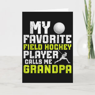 Mein Lieblingsfeldhockeyspieler Opa Field Hock Karte