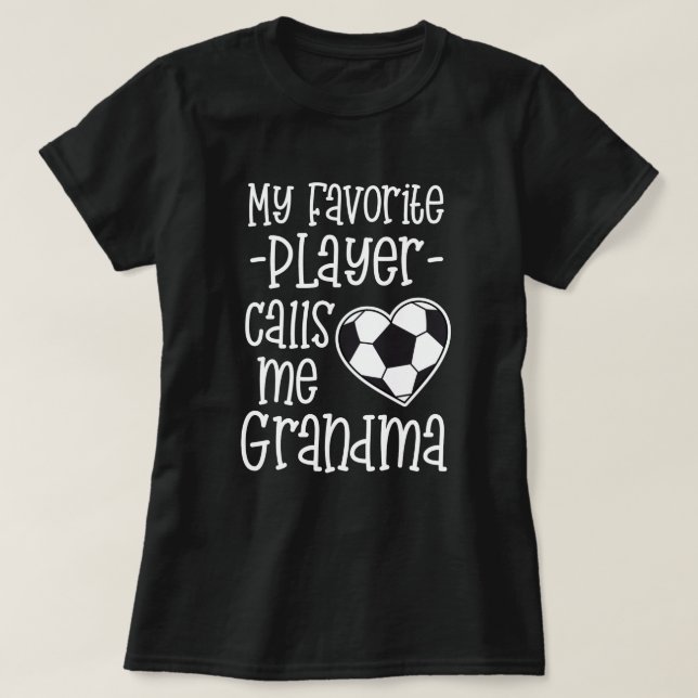 Mein Lieblingsfußball-Spieler ruft mich T-Shirt (Design vorne)
