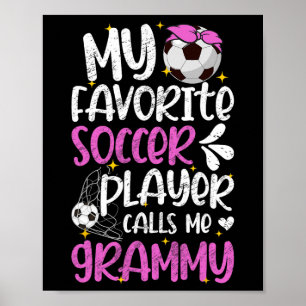 Mein Lieblingsfußballspieler Grammy Fußball Grammy Poster