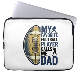 Mein Lieblingsfußballspieler nennt mich Dad Shirt Laptopschutzhülle