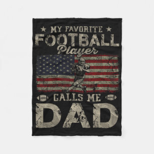 Mein Lieblingsfußballspieler nennt mich Dad Vater Fleecedecke