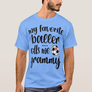 Mein Lieblingsfußballspieler nennt mich Grammy Oma T-Shirt