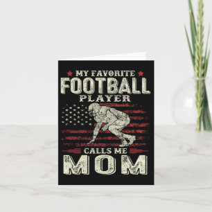 Mein Lieblingsfußballspieler nennt mich Mama Flag Karte