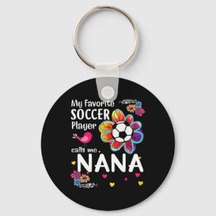 Mein Lieblingsfußballspieler nennt mich Nana Socce Schlüsselanhänger