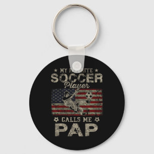 Mein Lieblingsfußballspieler nennt mich Pap Usa-Fl Schlüsselanhänger