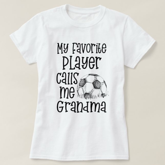 Mein Lieblingsfußballspieler ruft mich T-Shirt (Design vorne)